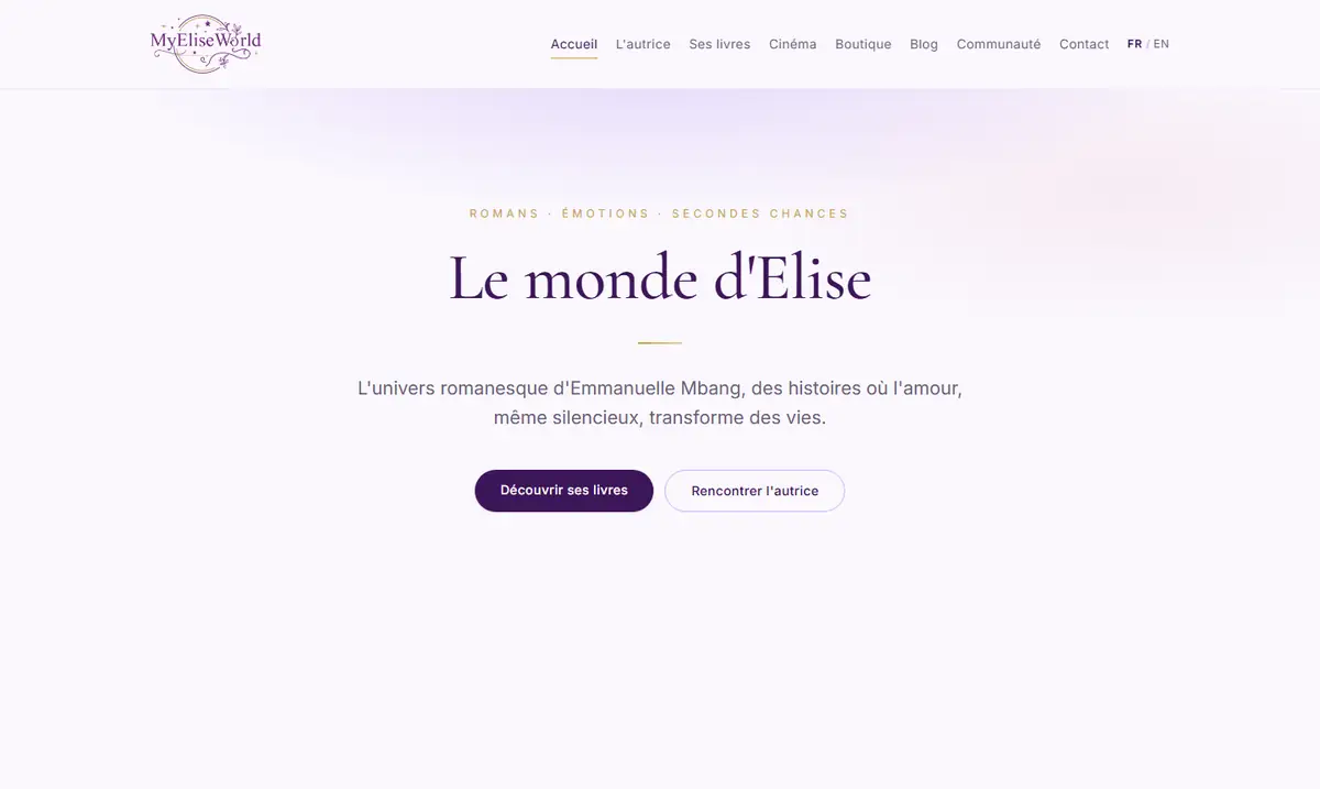 Page d'accueil de Eliseworld